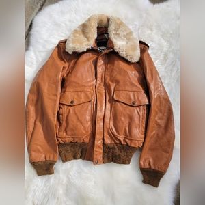 Vintage Schott Leather Bomber Jacket